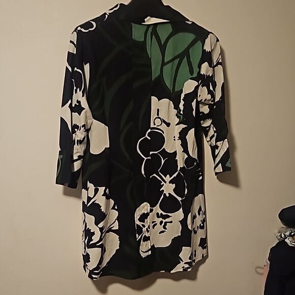 Soft Surrounding  green day tunic top L - Picture 5 of 10